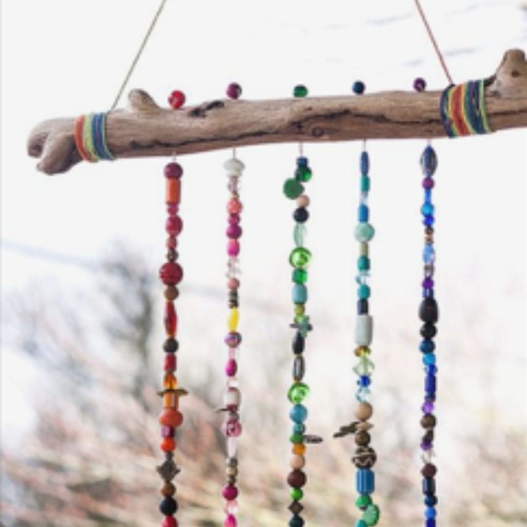 Hanging windchime. 